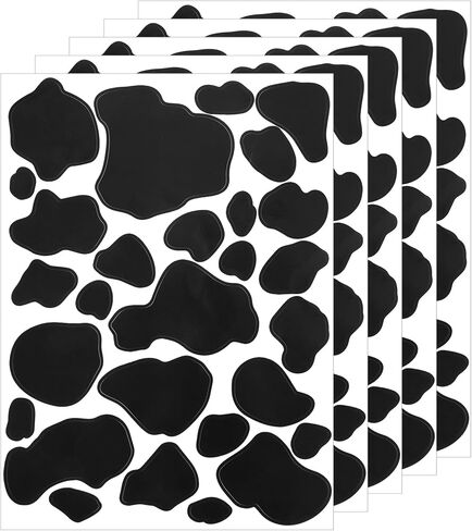 104 Pcs Cow Stickers, Waterproof Cow Print Peel and Stick in Kuwait