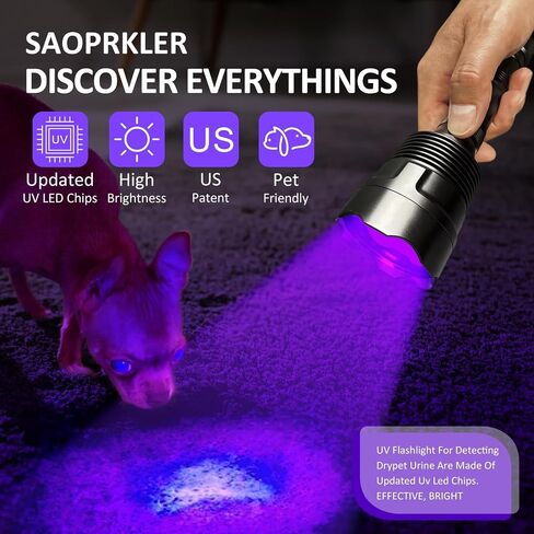 SAOPRKLER-UV5 385-395nm Black Light UV Flashlight in Kuwait