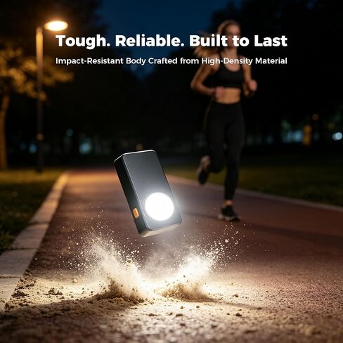 Rechargeable EDC Flashlight with 4 Lighting Modes, 600 Lumens Running Light for Runners, Clip On Flashlight, Pocket Flashlight for Running, Walking, Outdoor Activities and Emergency in Kuwait