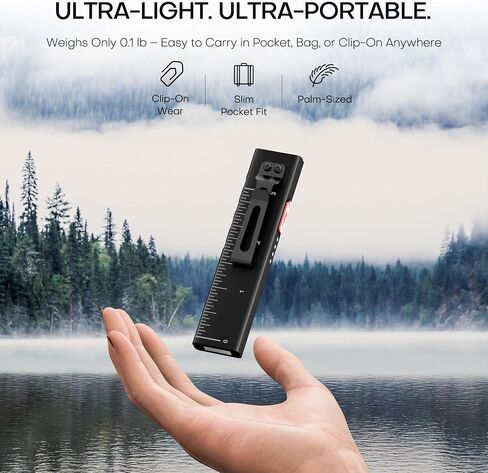 Flat EDC Flashlight, Rechargeable Pocket LED Light with Lock Function, USB-C, Magnetic Base & Dual Clip, Compact Multi-Functional Design for Everyday Carry in Kuwait