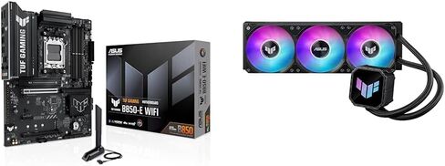 ASUS Bundle of ASUS TUF GAMING B850-E WIFI AMD AM5 ATX motherboard + TUF Gaming LC III 360 ARGB AIO Cooler in Kuwait