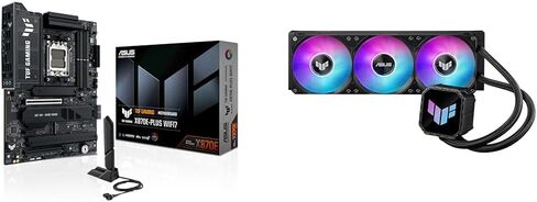 ASUS Bundle of TUF Gaming X870E-PLUS WIFI7 AMD ATX Motherboard + TUF Gaming LC III 360 ARGB AIO Cooler in Kuwait