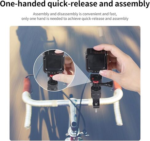 Quick Release Plate Mount Adapter,Easy Setup with 1/4" Screw Tripod Mount Adapter for Go Pro/DJI/Insta360/Sony ZV-1F/Canon G7X Mark III for Tripod/Monopod/Slider (MR63015) in Kuwait