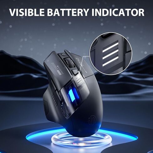 INPHIC A9 V2 Explorer Wireless Gaming Mouse, Tri-Mode, Rechargeable in Saudi Arabia