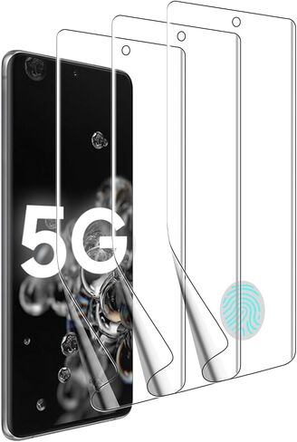 3 Pack Designed for Samsung Galaxy S20 Ultra 5G / SM-G988B G988U Screen Protector, Case Friendly, Bubble Free, High Definition Clear ShieldEasy Installation (TPU) in Saudi Arabia