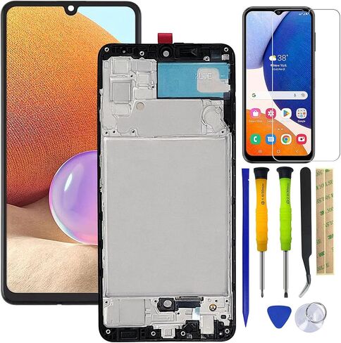 Screen Replacement LCD Display Touch Digitizer Assembly for Samsung Galaxy A32 4G SM-A325F, SM-A325F/DS, SM-A325M 6.4" with Frame +Tools in Kuwait