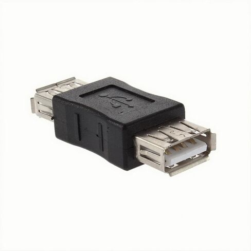 USB Type a Female to Female Adapter Cable, Black PVC in Saudi Arabia