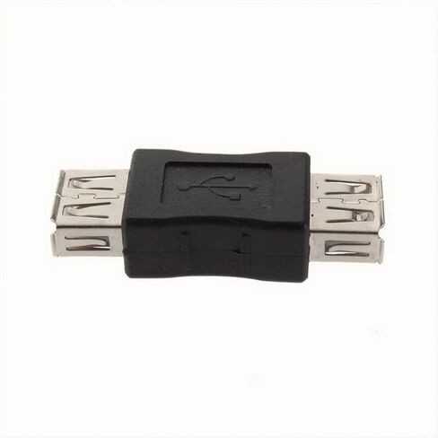 USB Type a Female to Female Adapter Cable, Black PVC in Saudi Arabia
