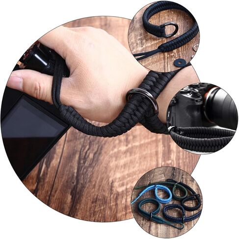 2pcs Quick Release Camera Wrist Strap, Adjustable Black Hand Grip in Kuwait