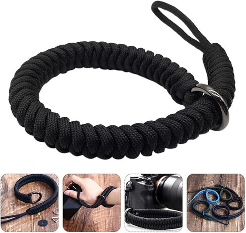 2pcs Quick Release Camera Wrist Strap, Adjustable Black Hand Grip in Kuwait
