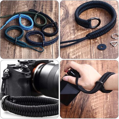 2pcs Quick Release Camera Wrist Strap, Adjustable Black Hand Grip in Kuwait