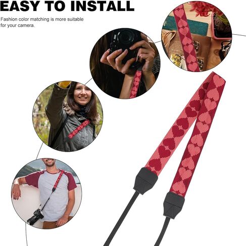 Red Polyester Camera Sling Strap for Compact Cameras, Cross Body in Kuwait
