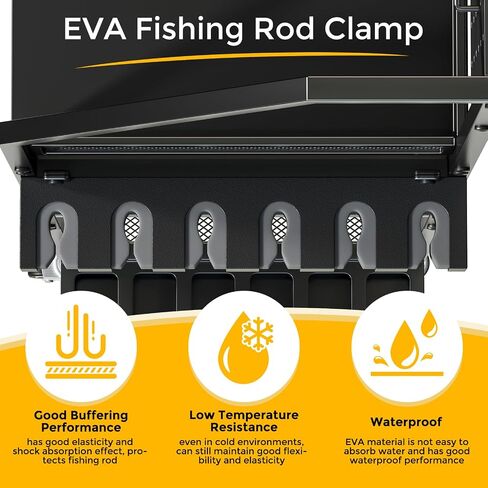 Fishing Rod Holder Organizer with Fabric Drawer & Pegboard in Saudi Arabia