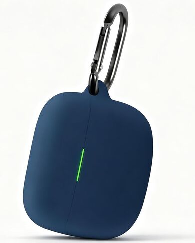 Geiomoo Silicone Case Compatible with Sony LinkBuds S, Protective Cover with Carabiner (Black) in Saudi Arabia