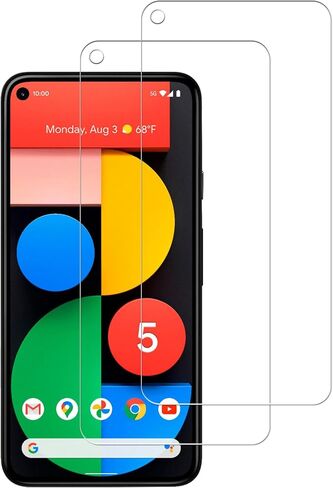 [2 Pack Tempered Glass Film For Google Pixel 5a 5G Screen Protector 2-Pack in Kuwait