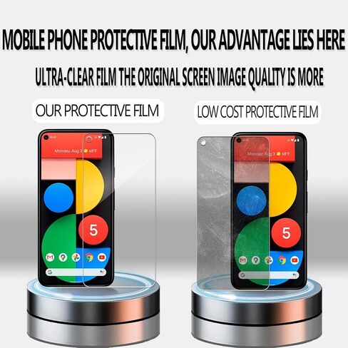 [2 Pack Tempered Glass Film For Google Pixel 5a 5G Screen Protector 2-Pack in Kuwait