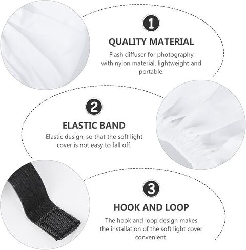 Inch Foldable Ring Flash Diffuser for Photography Video Light in Kuwait