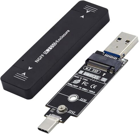 20Gbps Type-C USB3.2 USB4 to NVME M-Key M.2 SATA SSD PCBA Enclosure 2242/2230mm Adapter RTL9220 Chipset in Kuwait