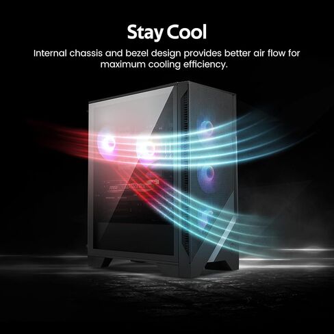 msi Codex R2 AI Gaming Desktop, Intel Core Ultra 7 265, 32GB DDR5 RAM, 3TB Storage (2TB NVMe SSD&1TB Docking Station), RTX 5060 Ti 8GB GDDR7, RGB Cooling, Keyboard & Mouse, Wi-Fi 6E, Win 11, Black in Kuwait