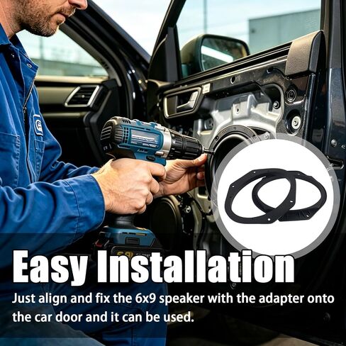 محول مكبر صوت KIFIDAN قطعتين 6 × 9، محول مكبر صوت باب متين متوافق مع Ford F150/F250/F350/F450/F550/F600/Expedition/Explorer، محولات سماعات السيارة لترقية الاستيريو in Kuwait