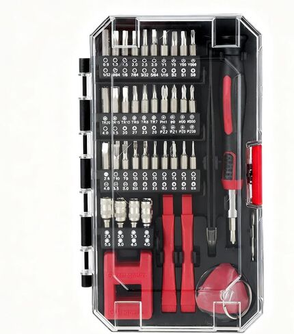 77 Piece Precision Tool Kit with Magnetic Screwdriver, Standard Size Bits, and Case, New Condition, in Kuwait
