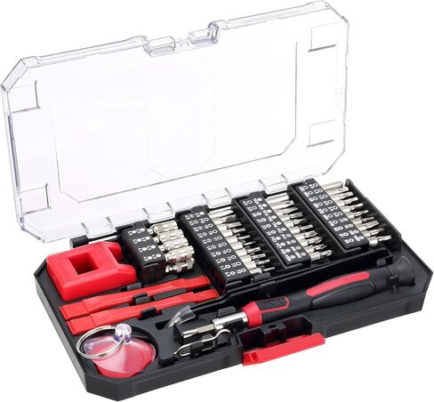 77 Piece Precision Tool Kit with Magnetic Screwdriver, Standard Size Bits, and Case, New Condition, in Kuwait