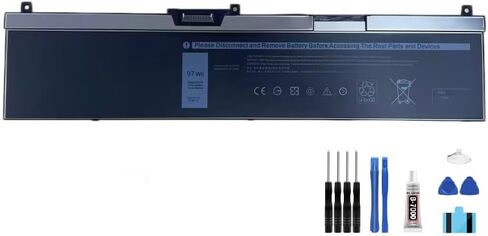 compatible For Precision 7530 7730 7540 7740 Series P34E P34E001 P34E002 P74F P74F001 LCD Display Touch Screen Digitizer Full Assembly Replacement battery NYFJH + Free Tools，For NYFJH battery in Kuwait