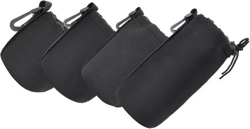 4PCS Neoprene Camera Lens Cover Bag Shock Absorption Storage Pouch in Kuwait