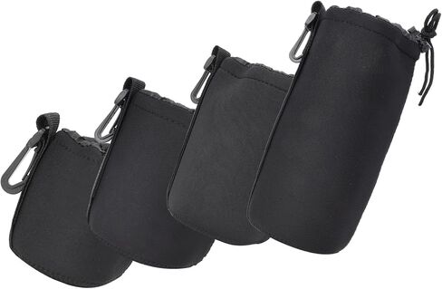4PCS Neoprene Camera Lens Cover Bag Shock Absorption Storage Pouch in Kuwait