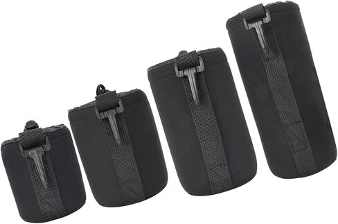4PCS Neoprene Camera Lens Cover Bag Shock Absorption Storage Pouch in Kuwait