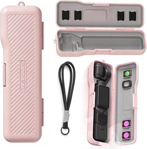 Storage Case for DJI Osmo Pocket 4/3,Protective Case Accessories (Pink) in Saudi Arabia