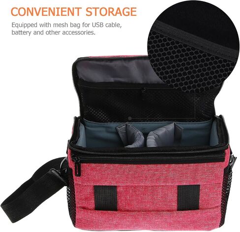 Camera Bag for Digital Camera and Lens, Canvas Pink Handbag in Kuwait