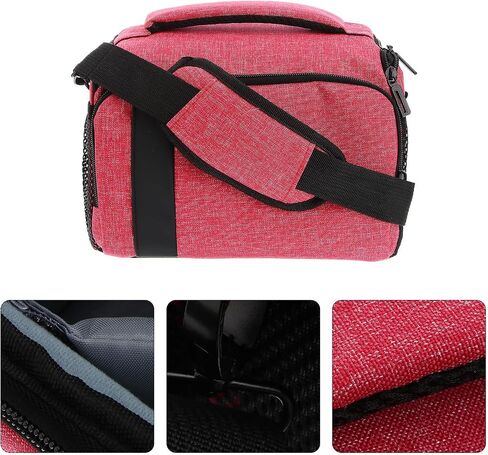 Camera Bag for Digital Camera and Lens, Canvas Pink Handbag in Kuwait