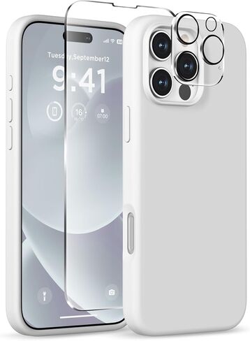 Magnetic for iPhone 16 Pro Max Case, Silicone Cover, Stone in Saudi Arabia