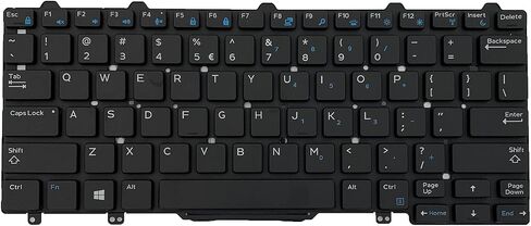 Laptop Replacement US Layout Keyboard for DELL Latitude 7350 5290 E5250 5270 E7270 E7250 7270 MJ8HY 0MJ8HY 0XCD5M Backlit in Saudi Arabia