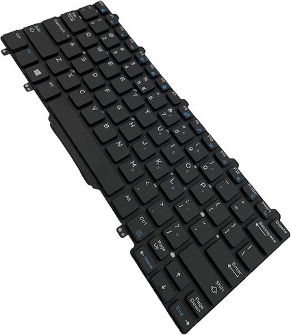 Laptop Replacement US Layout Keyboard for DELL Latitude 7350 5290 E5250 5270 E7270 E7250 7270 MJ8HY 0MJ8HY 0XCD5M Backlit in Saudi Arabia