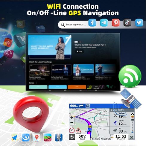 7'' Android Car Upgrade Stereo for Mazda B3000 B4000 1999-2009 Double Din in Kuwait