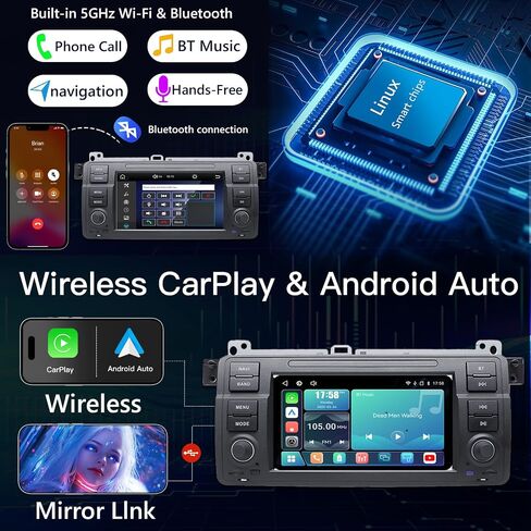 7" Linux IPS CarPlay Android Auto for BMW E46 3 Series 1999-2005 in Saudi Arabia