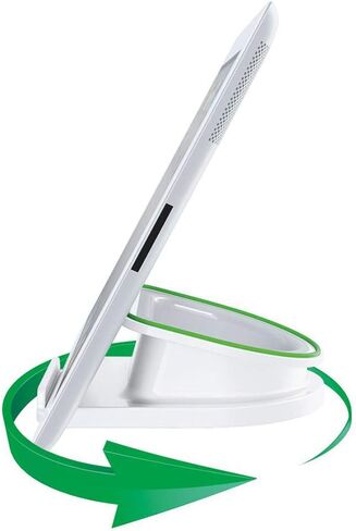 Leitz High-Gloss White Rotating Desk Stand for Mobile Devices (6410-01) in Saudi Arabia