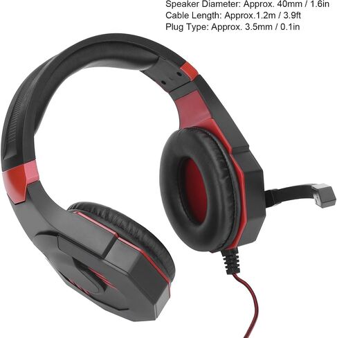 Pissente PC Gaming Headset with 50mm Drivers, 3.5mm Wired in Kuwait