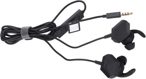 Pissente Gaming Earbuds with Mic, Hex Black Crystal Detachable Boom in Kuwait