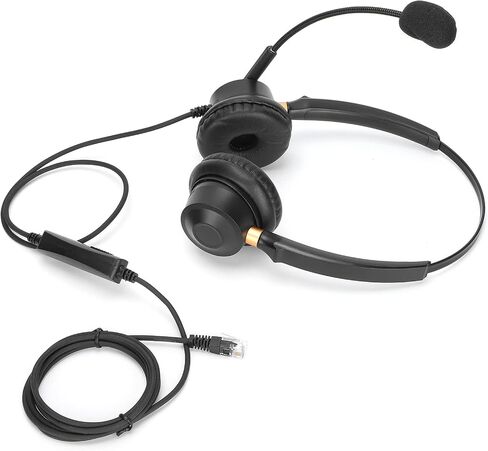Pissente Binaural Headset with Noise Canceling Mic, RJ9 150Ω in Kuwait