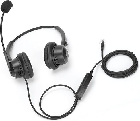 Pissente Binaural Headset with Noise Canceling Mic, RJ9 150Ω in Kuwait