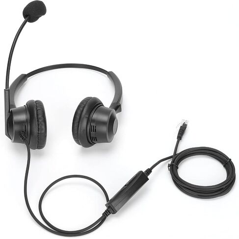 Pissente Binaural Headset with Noise Canceling Mic, RJ9 150Ω in Kuwait