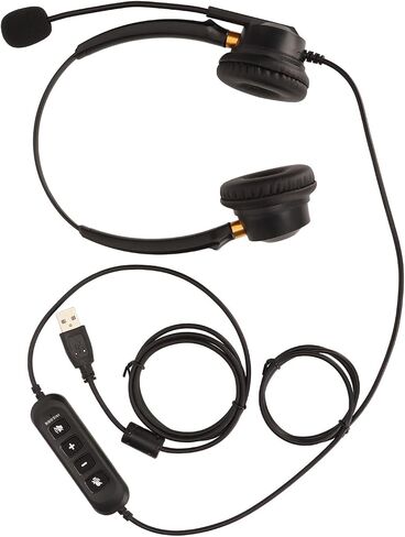 Pissente USB Business Headset ENC Noise Canceling, Binaural Wired in Kuwait