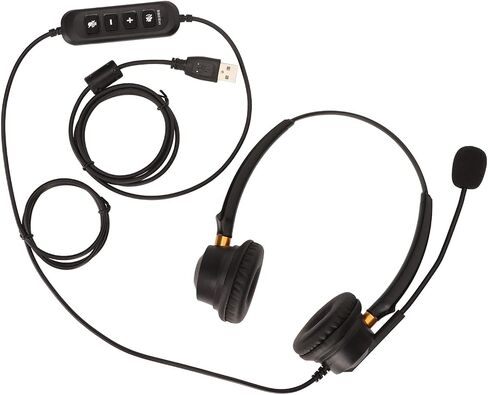 Pissente USB Business Headset ENC Noise Canceling, Binaural Wired in Kuwait