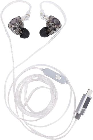 Pissente USB C Gaming Earbuds with Detachable 2Pin Cable HiFi Wired in Kuwait