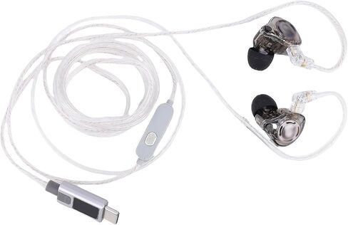 Pissente USB C Gaming Earbuds with Detachable 2Pin Cable HiFi Wired in Kuwait