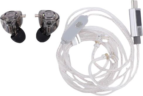 Pissente USB C Gaming Earbuds with Detachable 2Pin Cable HiFi Wired in Kuwait