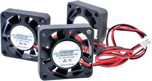 2 Pcs ACP4010 4cm 40mm Fan 40x40x10mm DC5V 12V 24V Small 3D Printer Cooling with Radiator(5V Sleeve) in Kuwait
